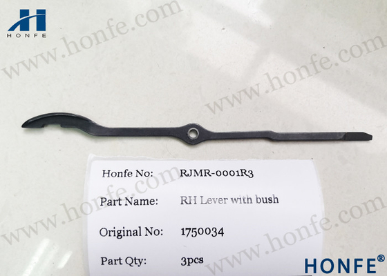 RH Lever With Bush 631384 / 1750034 Rapier Loom Spare Parts For Muller Ⅱ