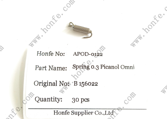 فنر B156022 Φ0.30 قطعات یدکی دستگاه بافندگی جت هوا پیکنول دلتا / Omni